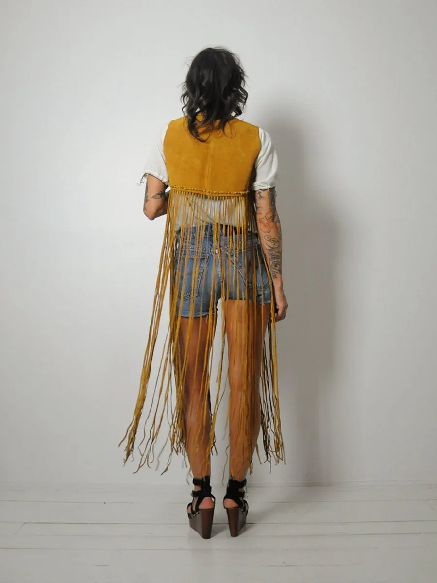 1970's Sienna Suede Fringe Vest