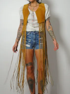 1970's Sienna Suede Fringe Vest