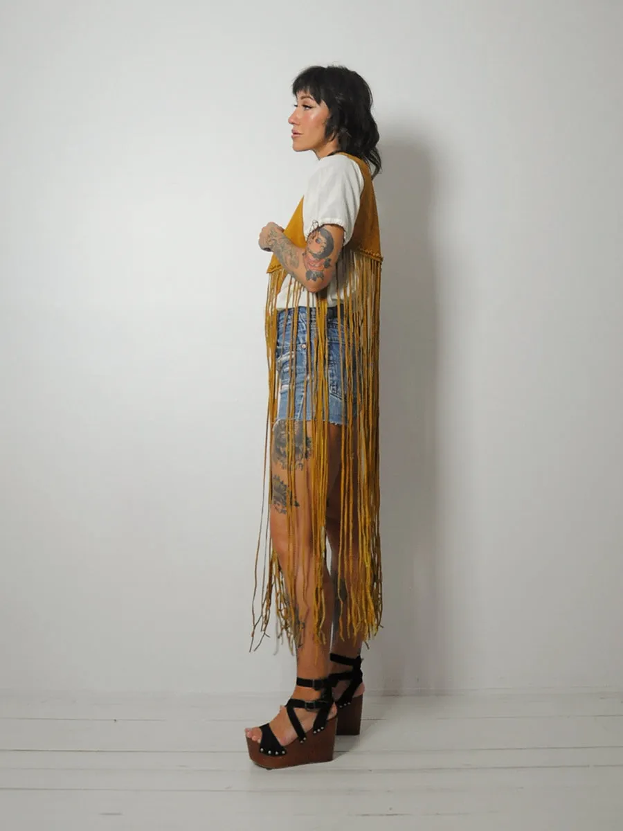 1970's Sienna Suede Fringe Vest