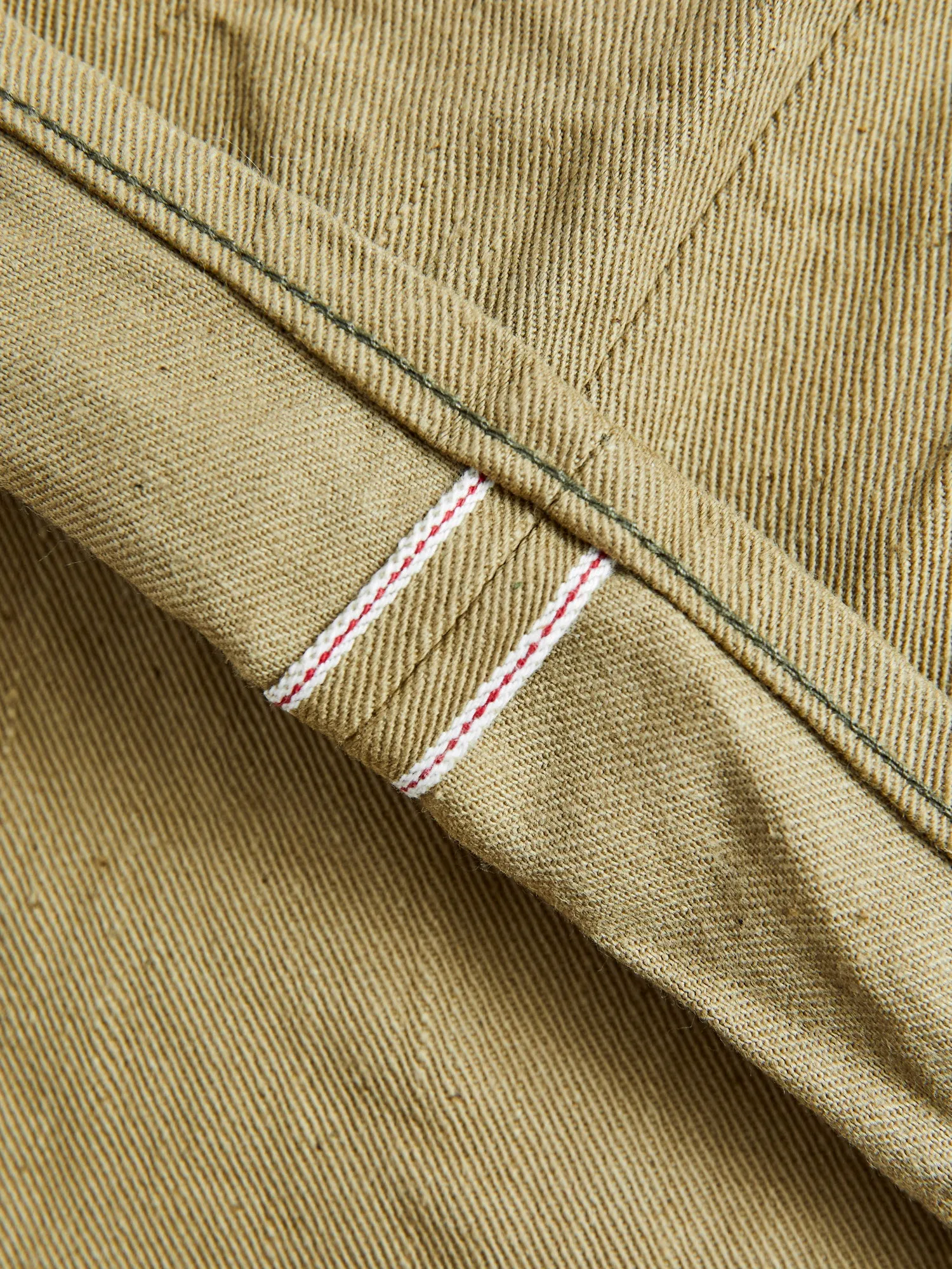 206-BRD Selvedge "British Drill" Katsuragi Pant in Beige