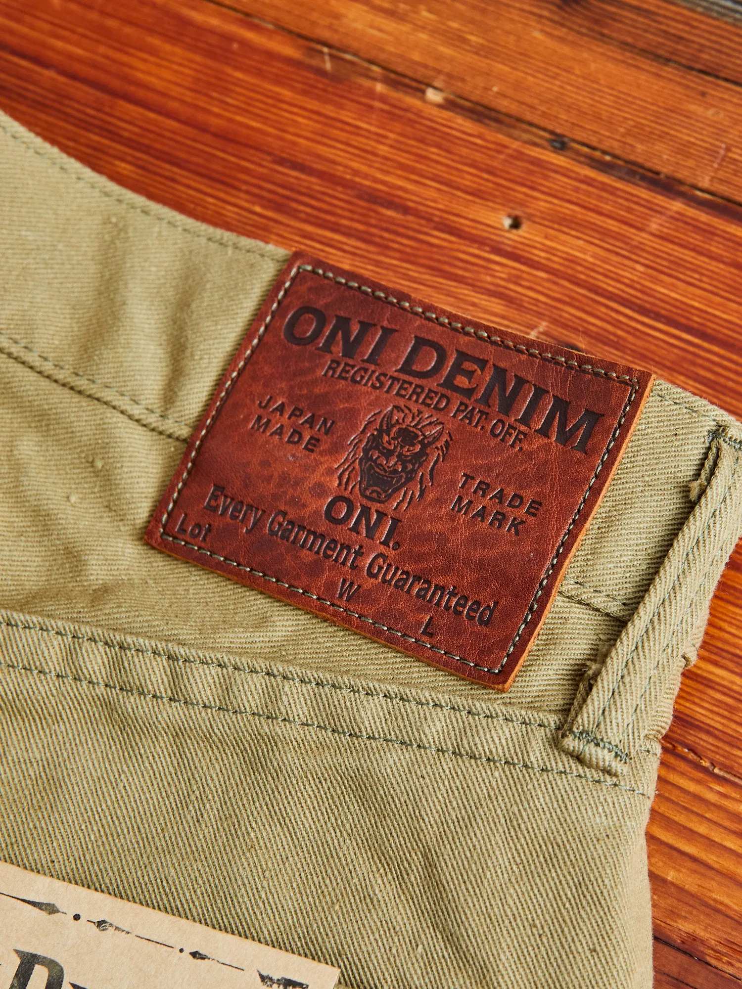 206-BRD Selvedge "British Drill" Katsuragi Pant in Beige