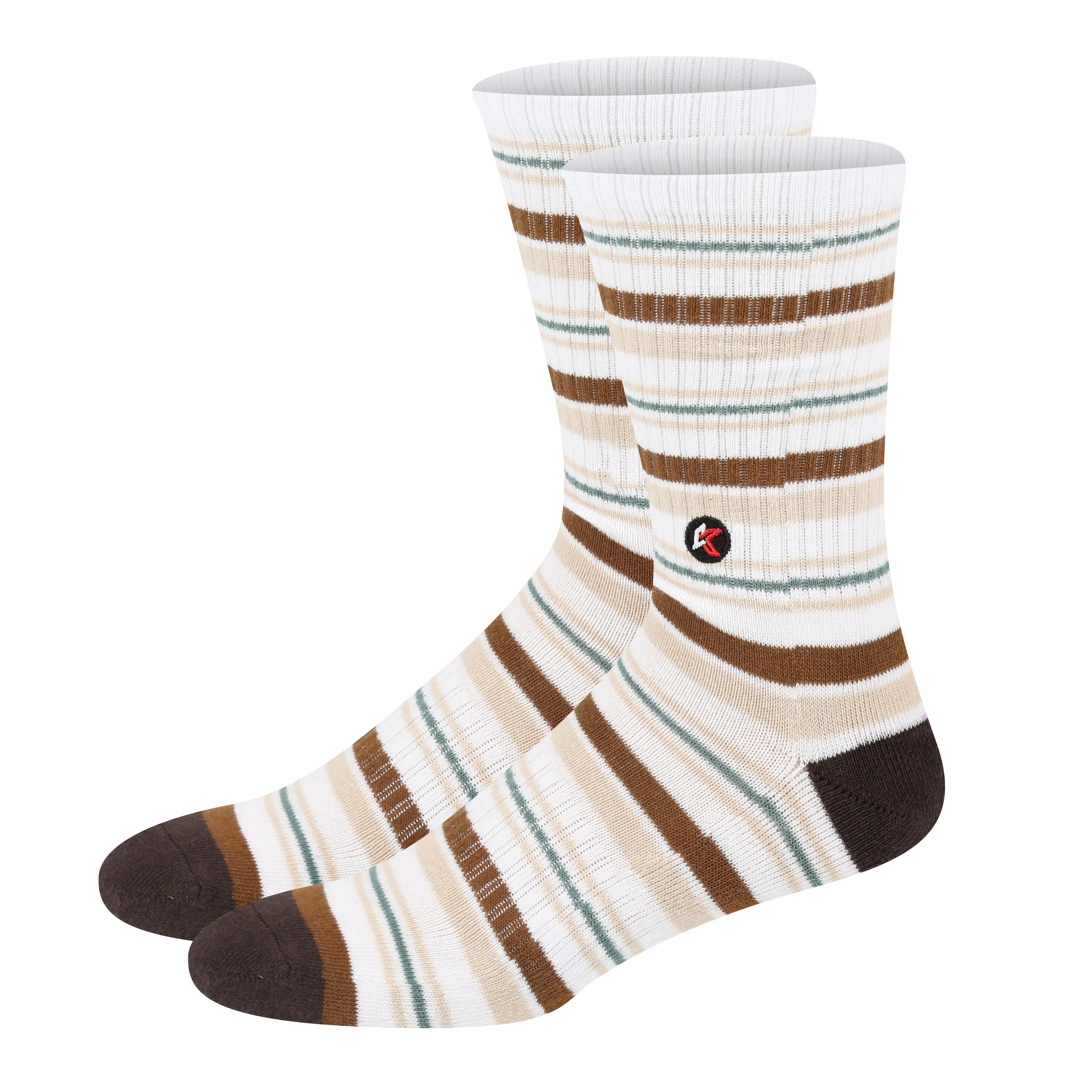 3 Pack Stripe Crew Sock