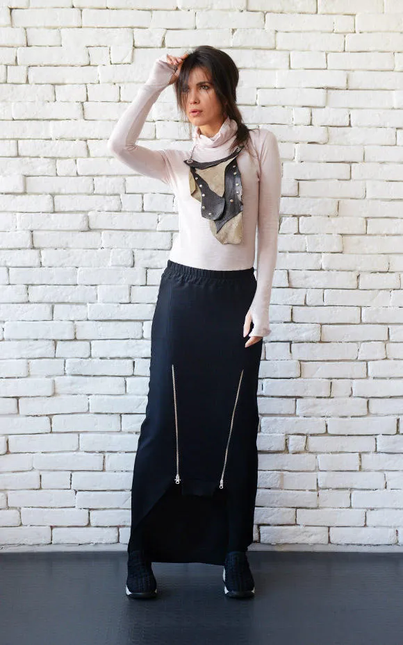 Avant garde black skirt