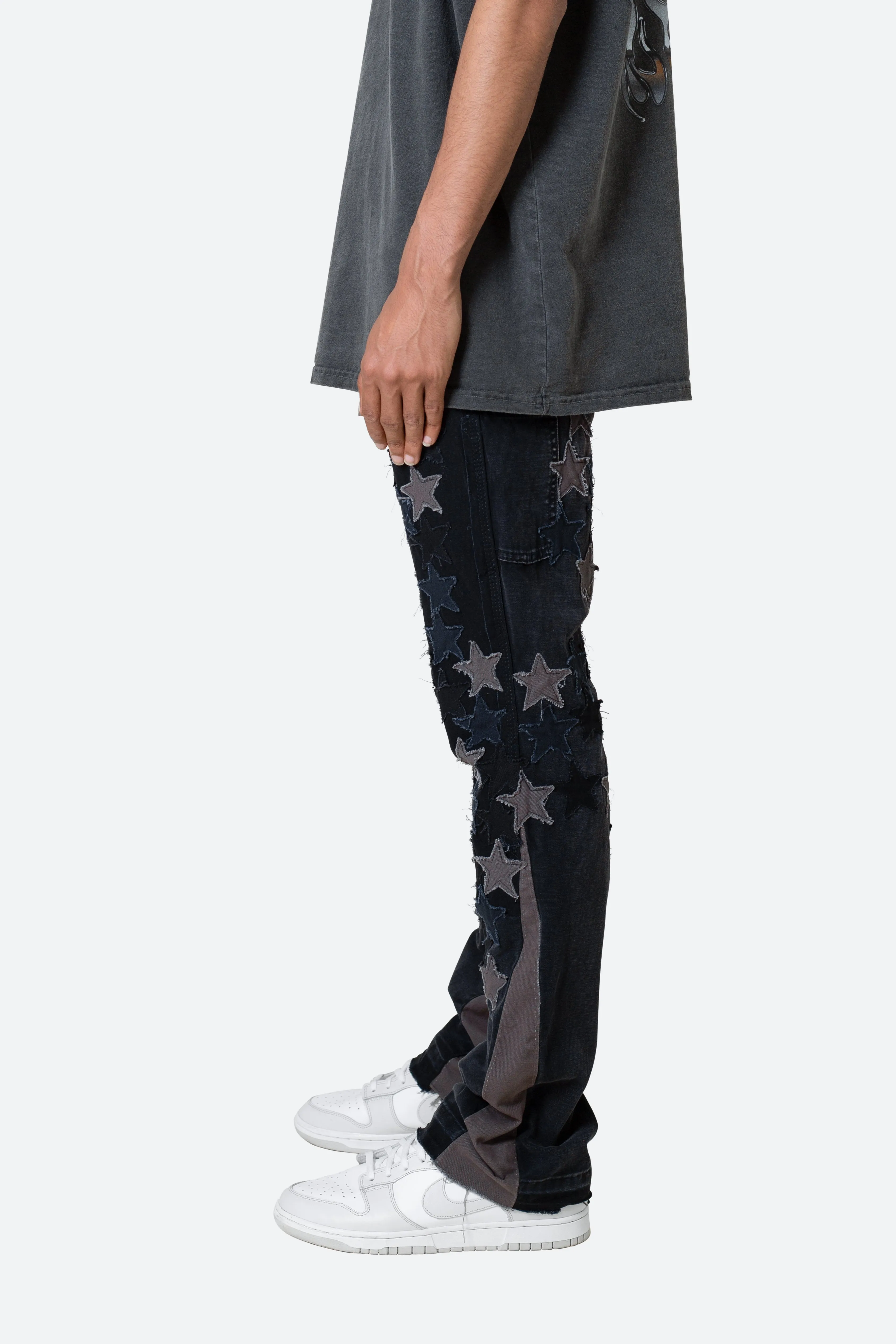 B451 Star Flare Denim - Black