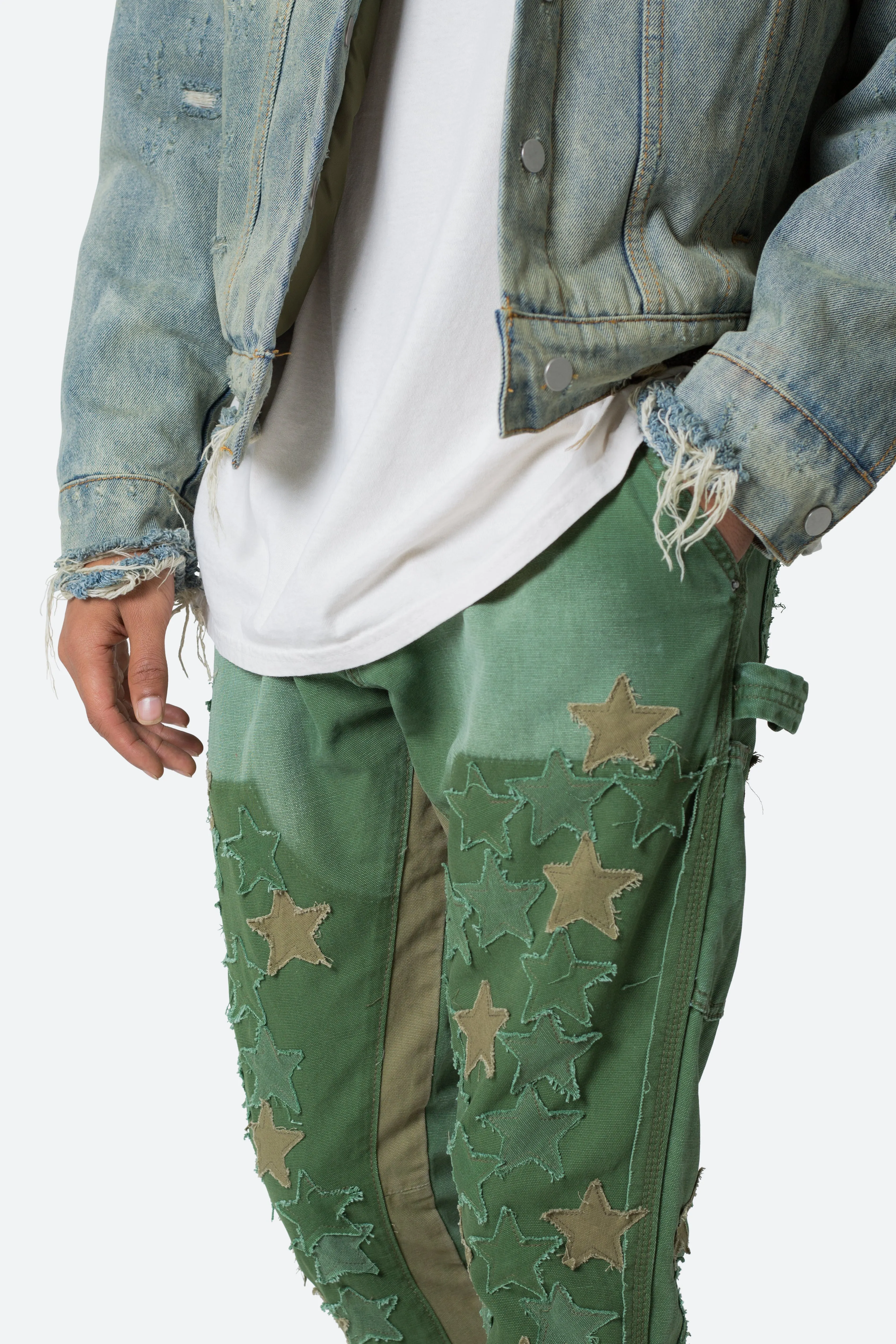 B451 Star Flare Denim - Olive