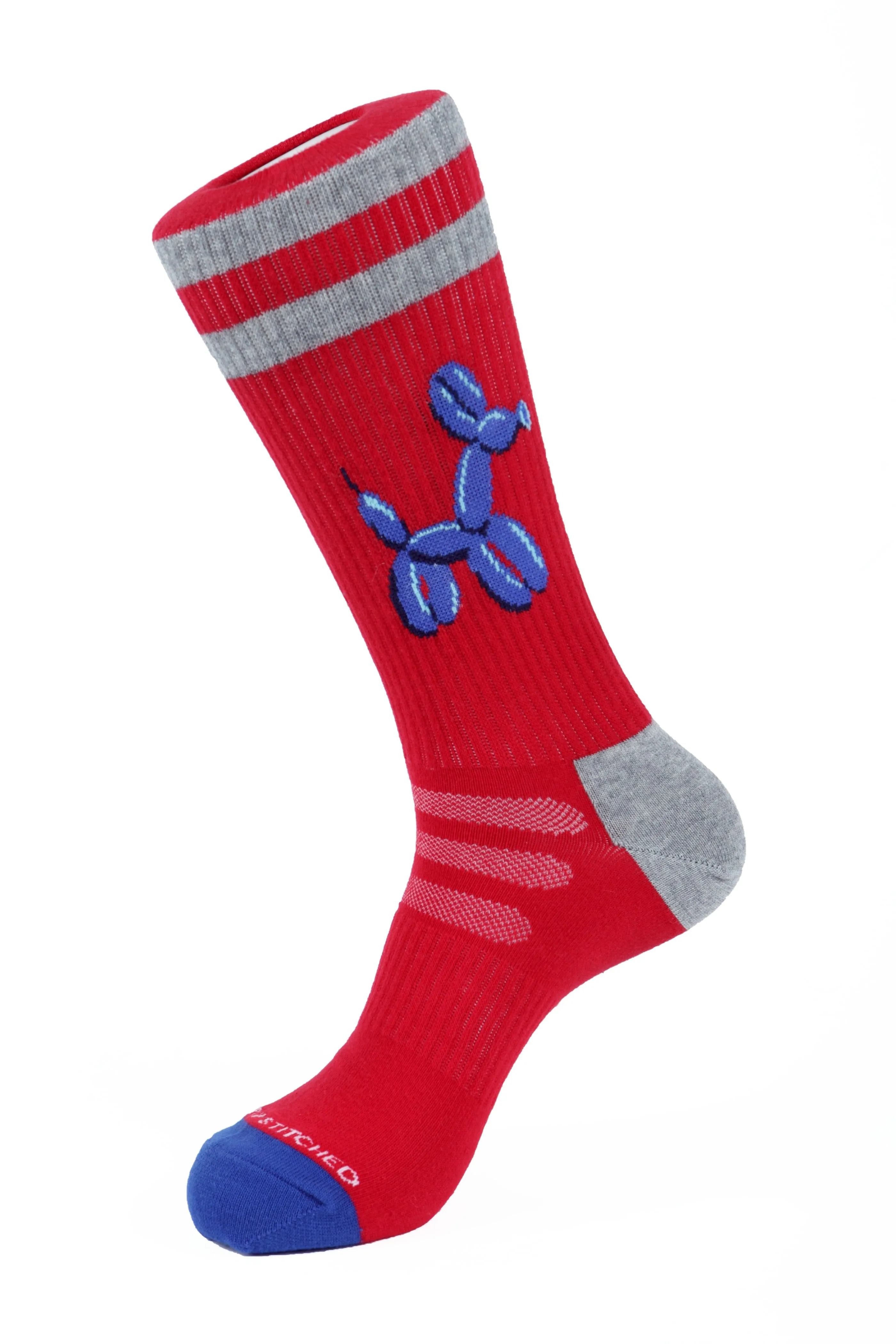 BALLOON DOG MASCOT ATHLETIC SOCKS