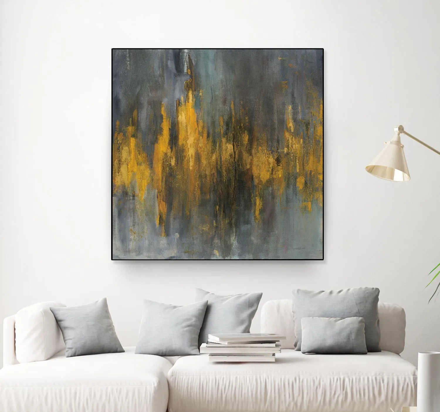 Black and Gold Abstract