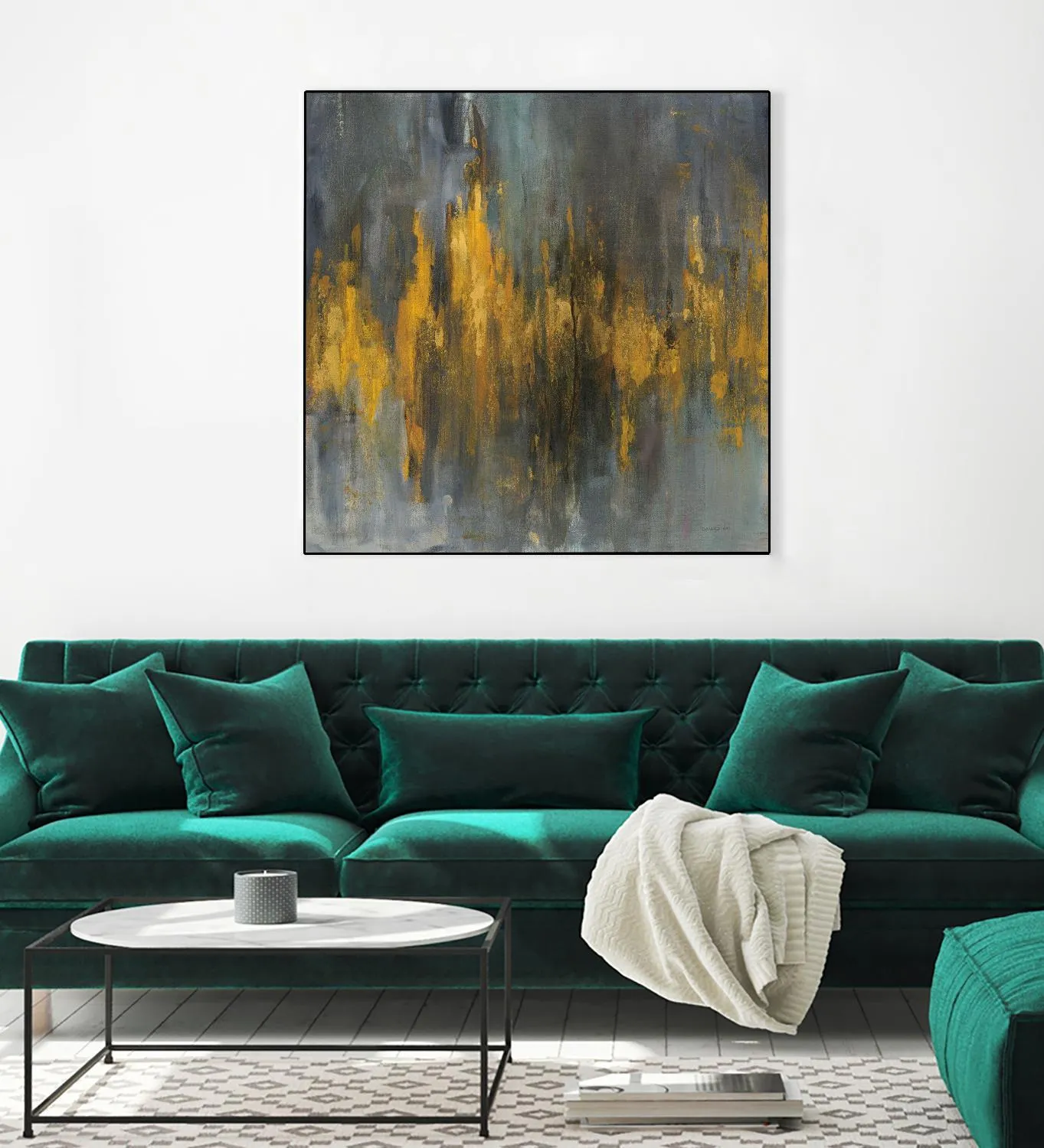 Black and Gold Abstract