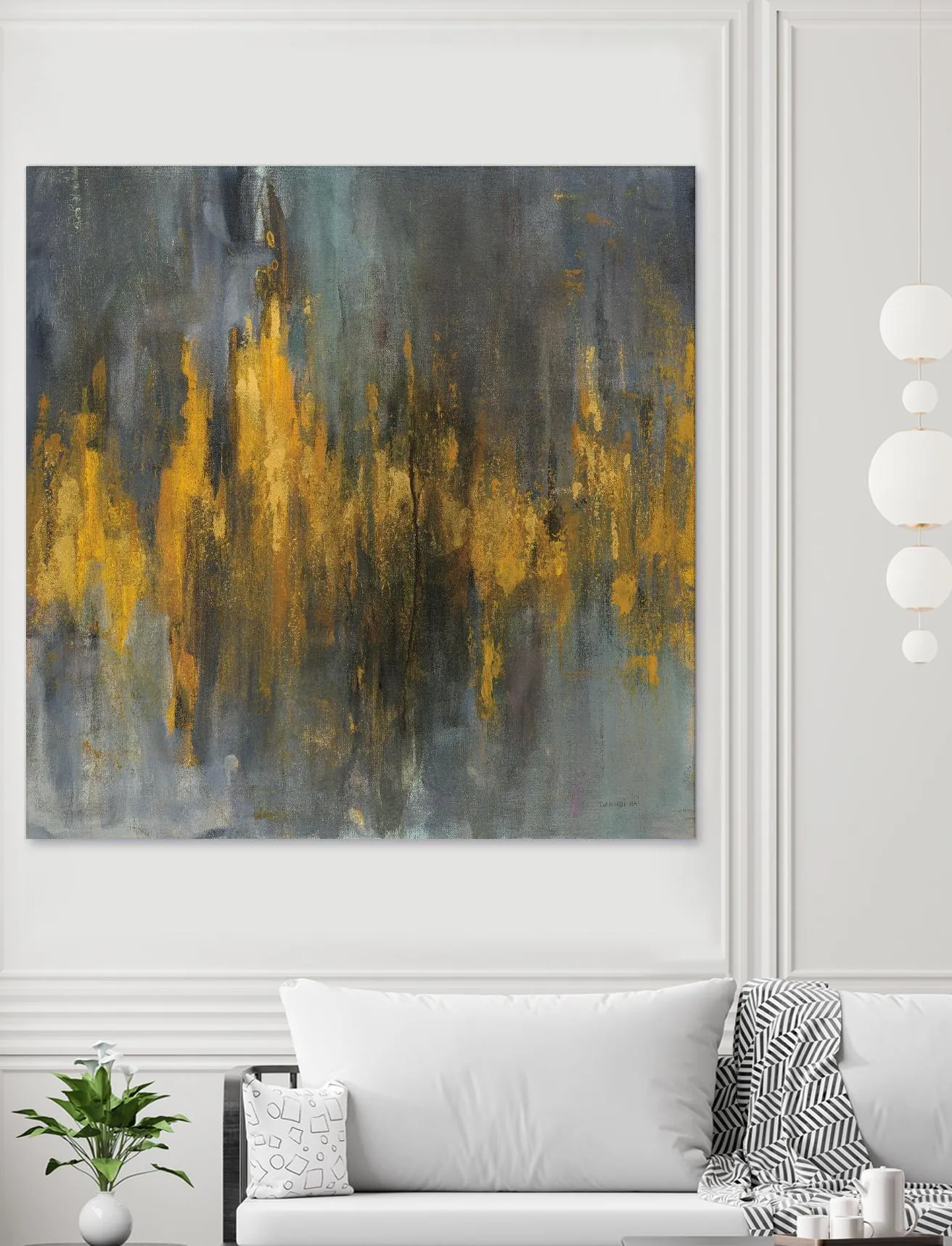 Black and Gold Abstract