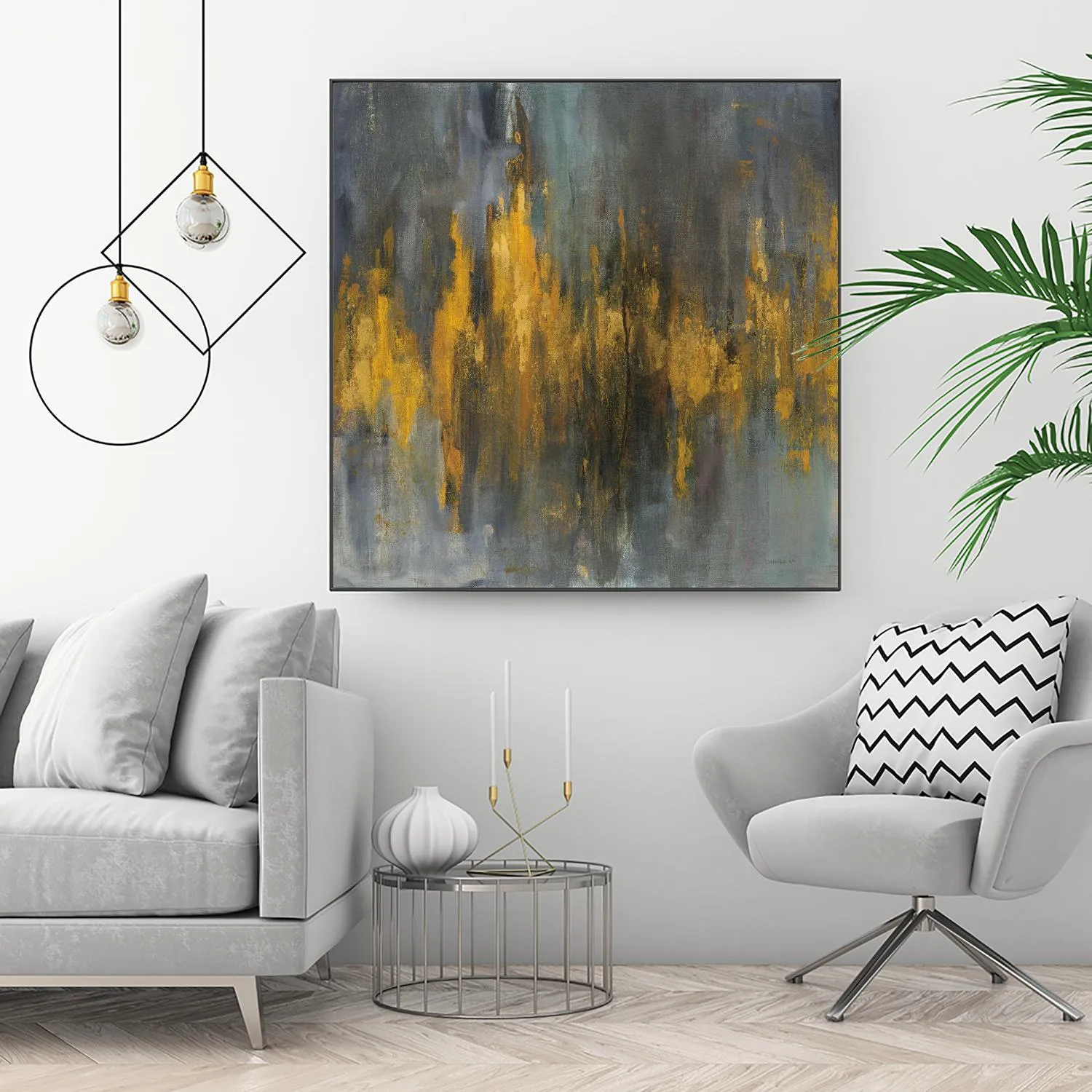 Black and Gold Abstract