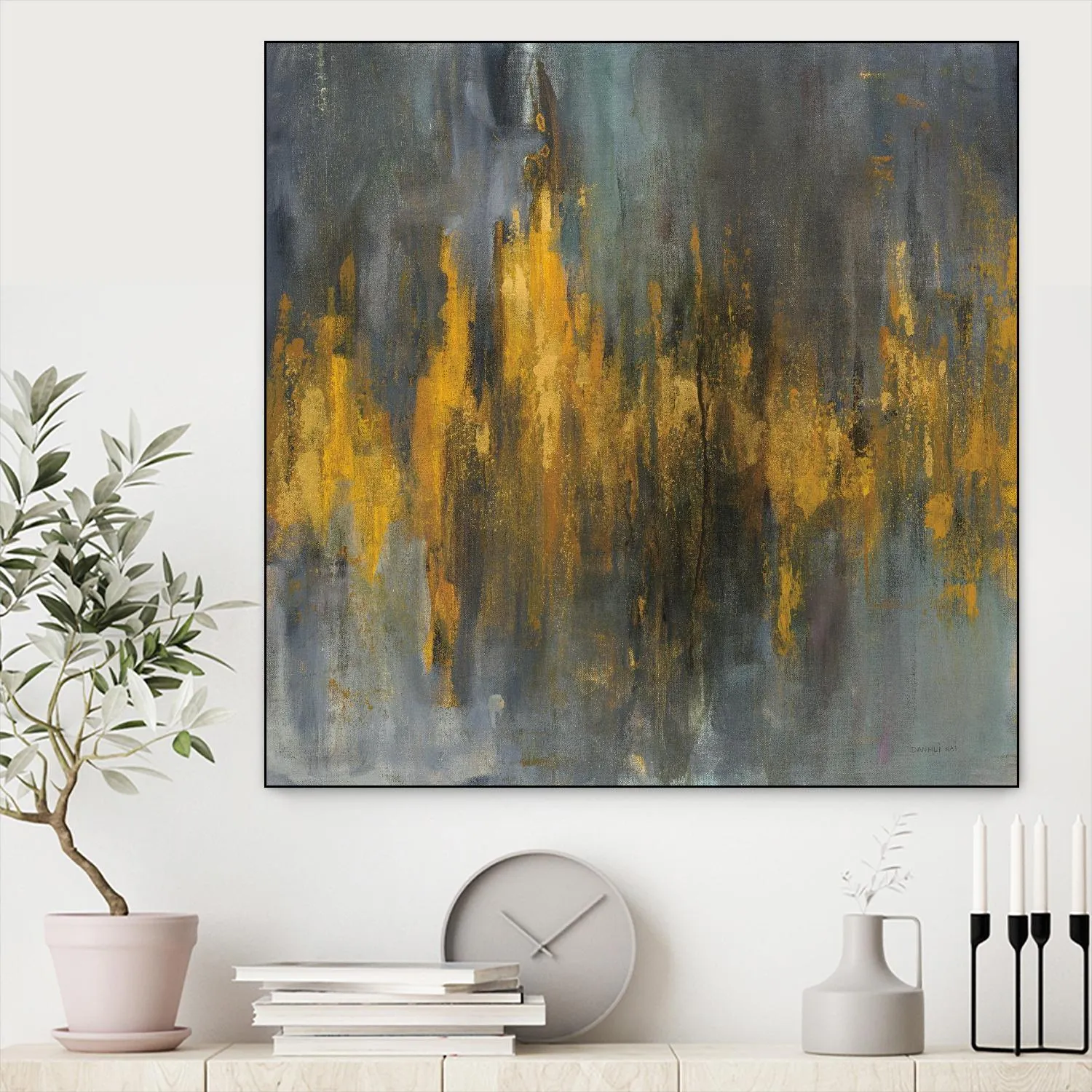 Black and Gold Abstract