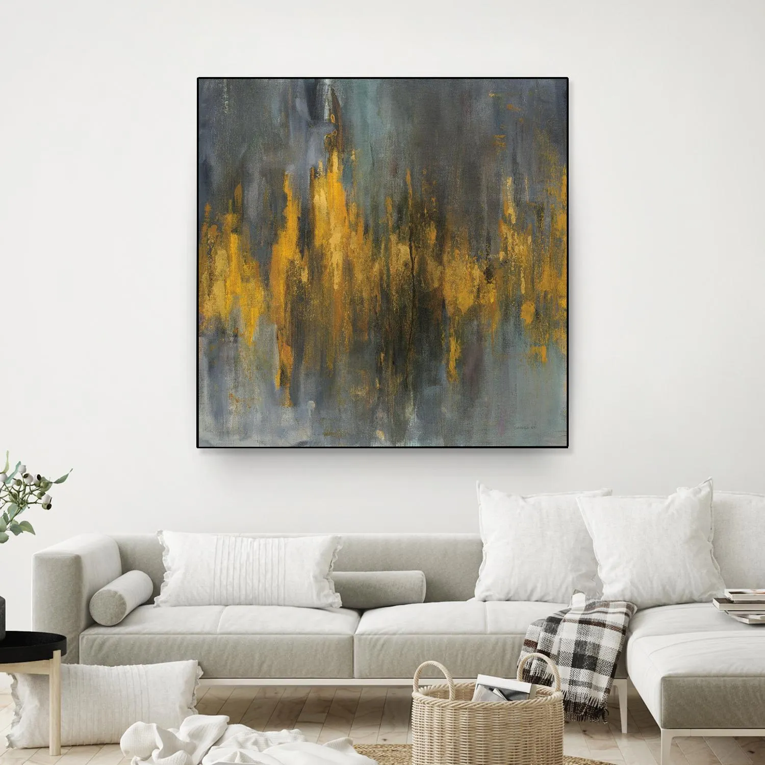 Black and Gold Abstract