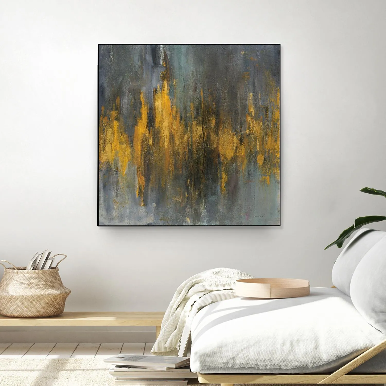 Black and Gold Abstract