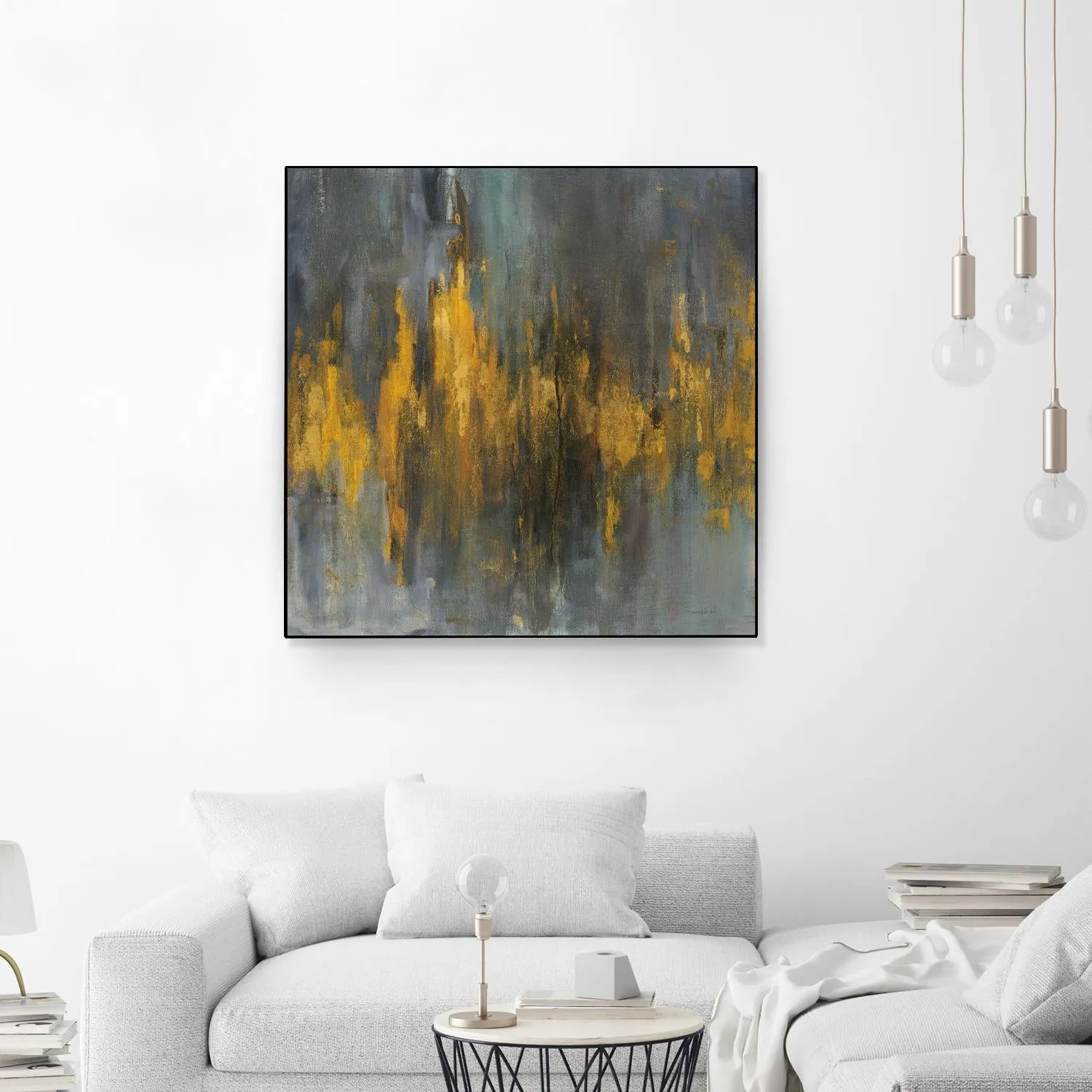 Black and Gold Abstract