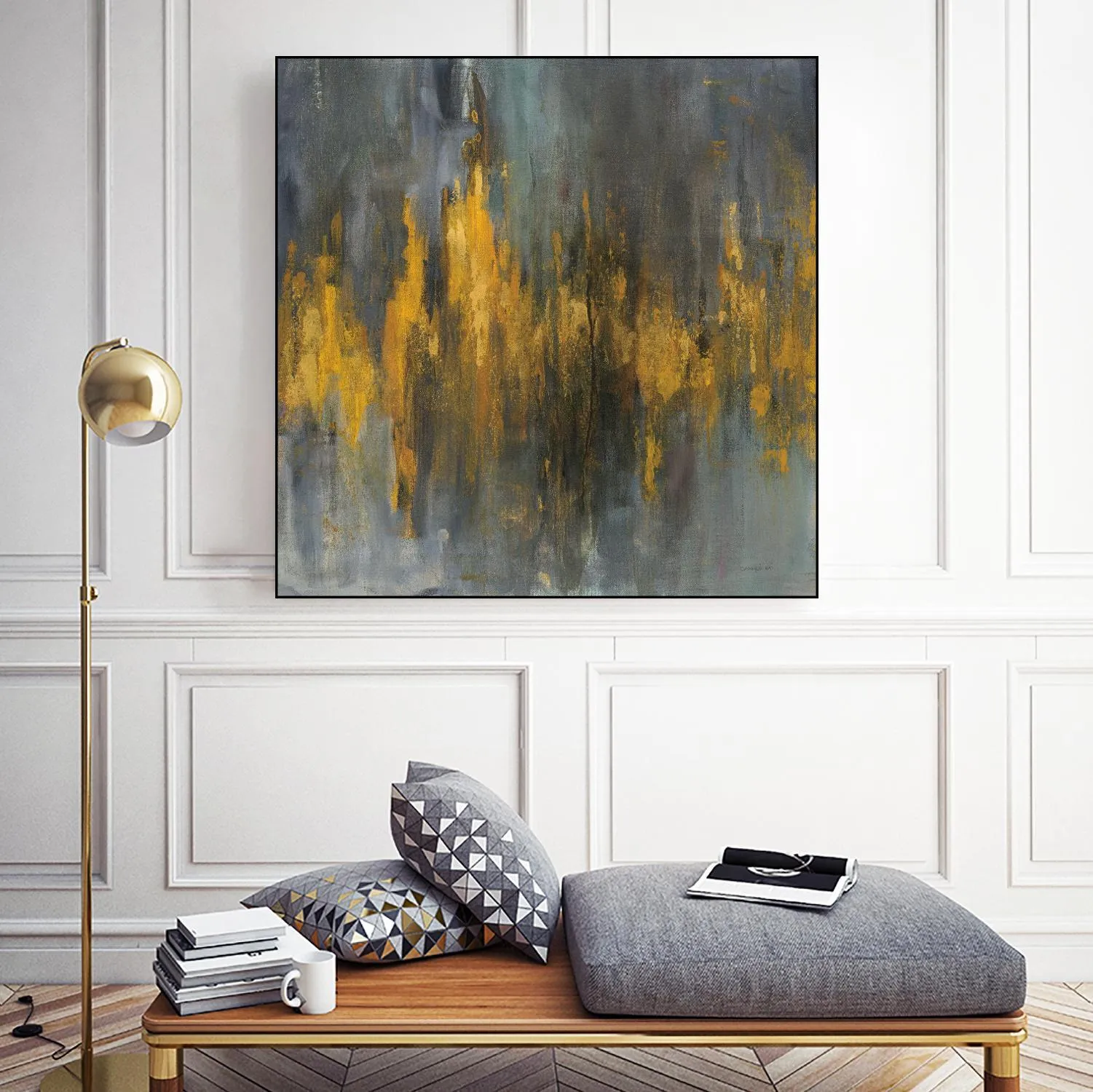 Black and Gold Abstract