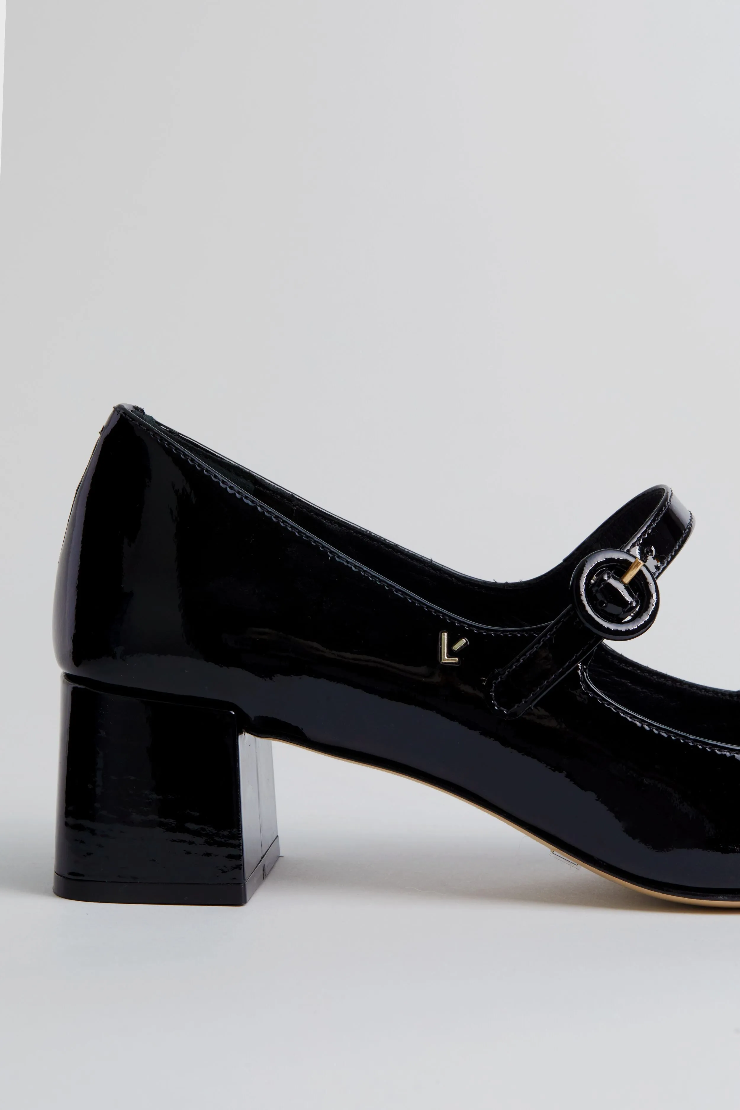 Black Patent Blair Block Pumps