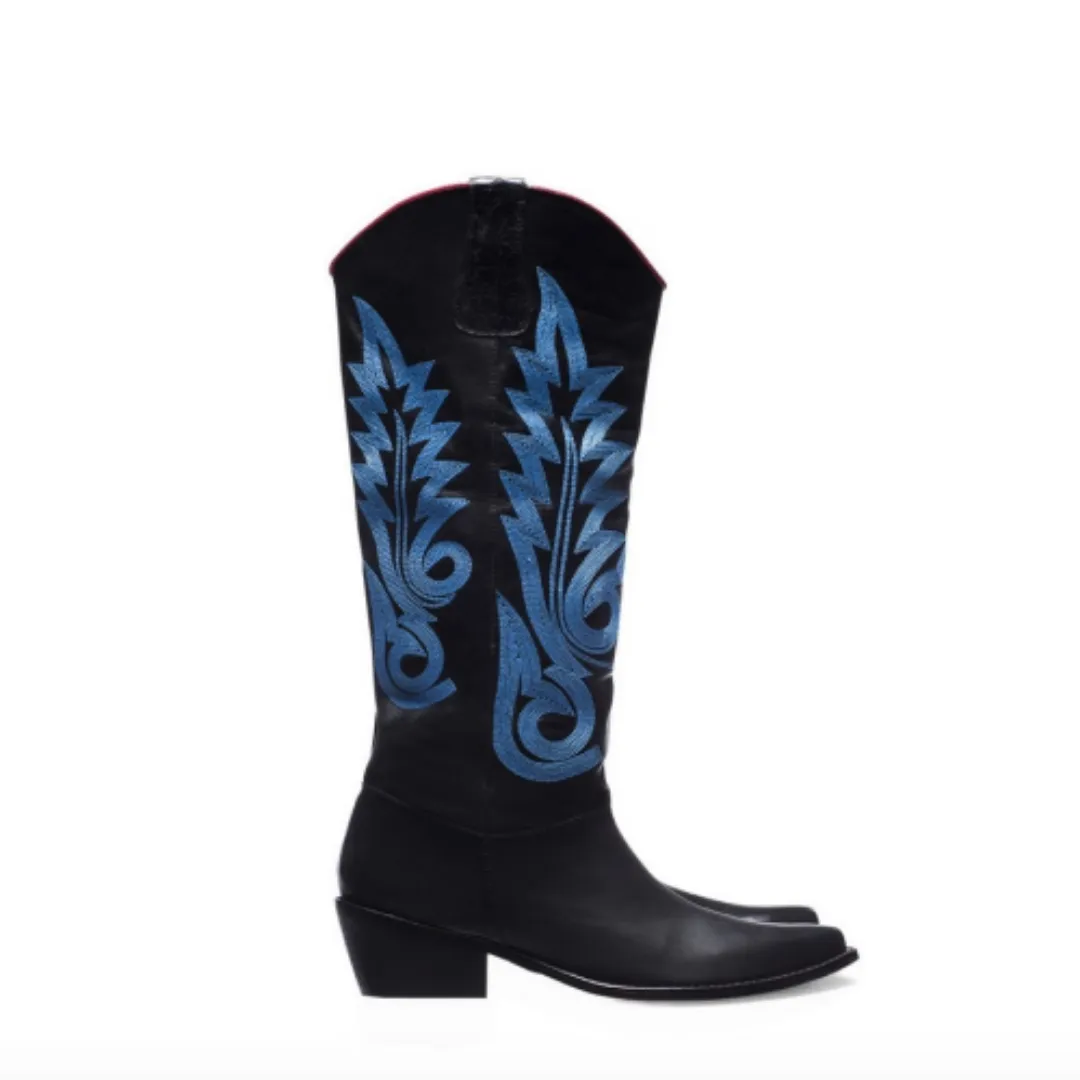 BOTA TEXANA GLS 1 / Black-Blue-Red