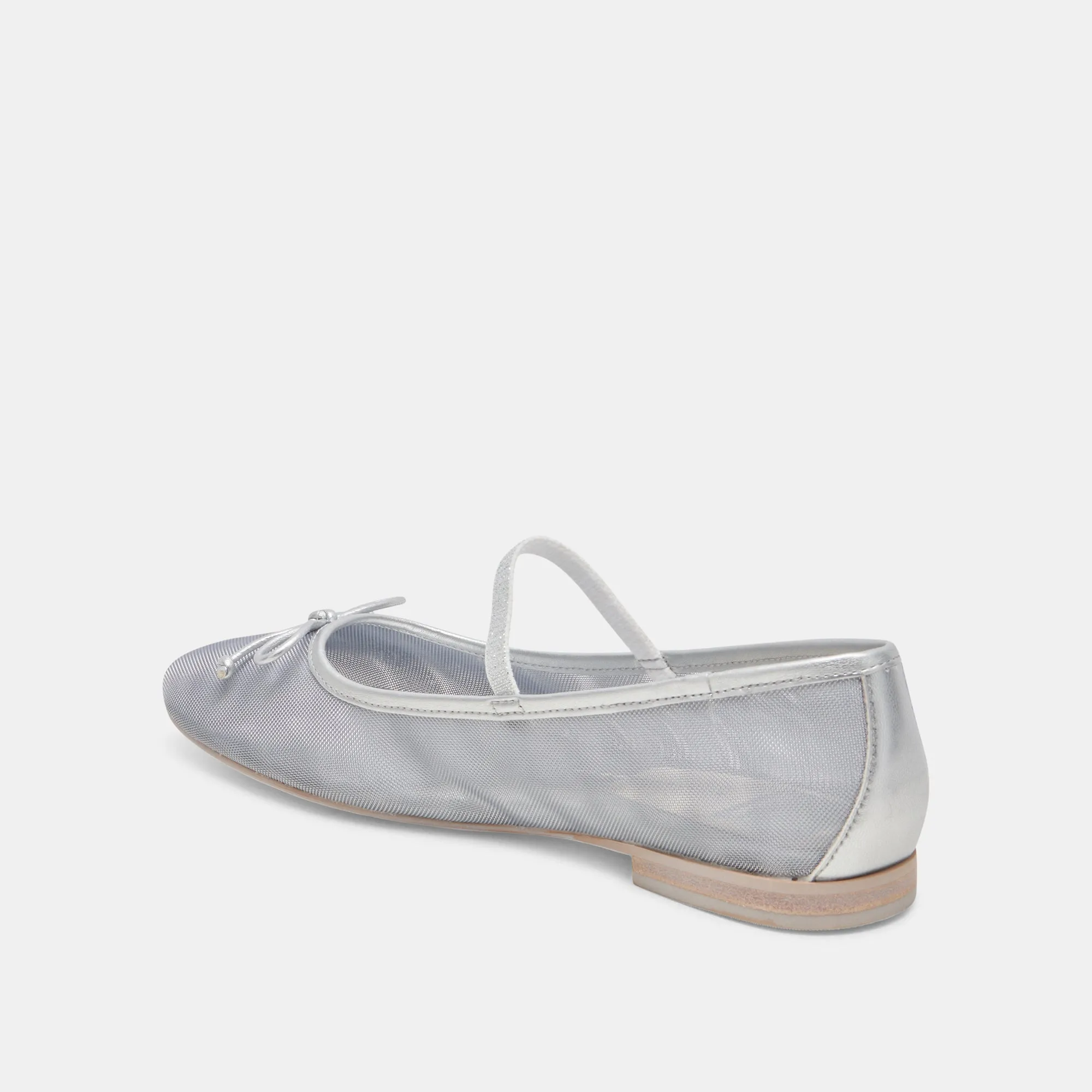 CADEL BALLET FLATS SILVER MESH