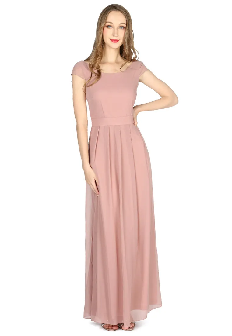 chiffon maxi dress