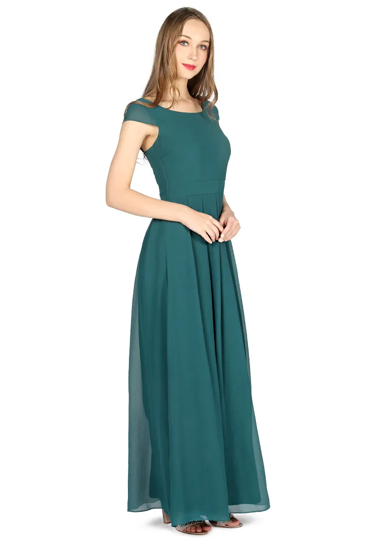 chiffon maxi dress