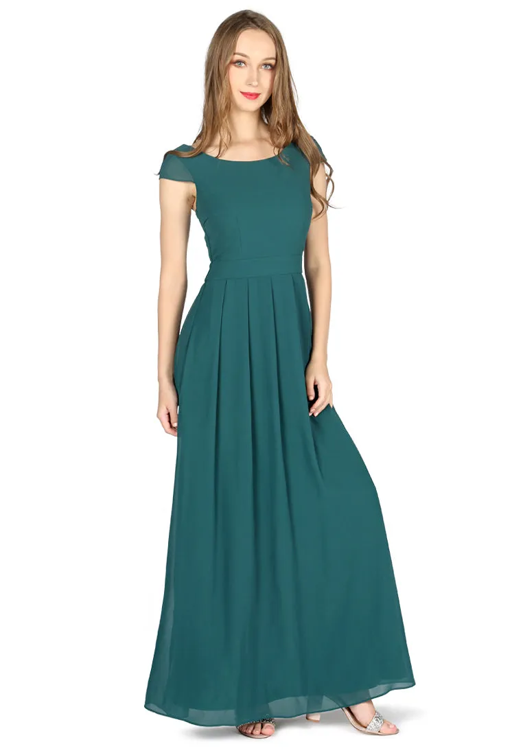 chiffon maxi dress