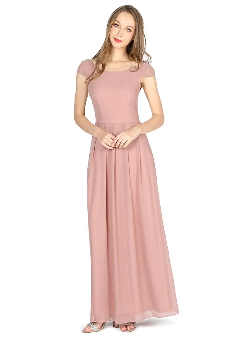 chiffon maxi dress