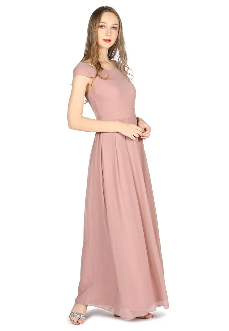 chiffon maxi dress