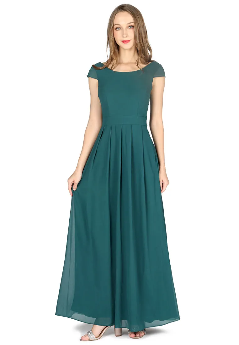 chiffon maxi dress