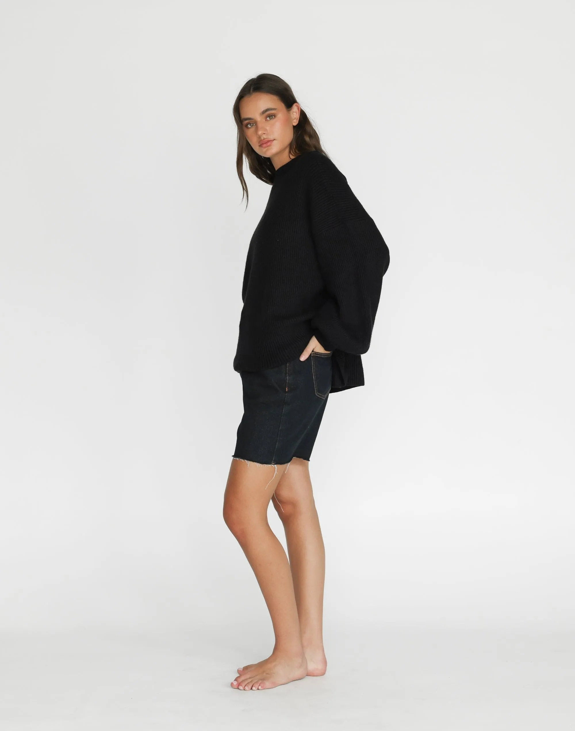 Cody Oversized Jumper (Black)