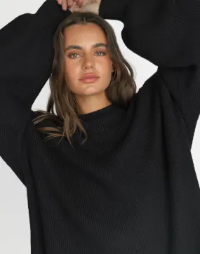 Cody Oversized Jumper (Black)