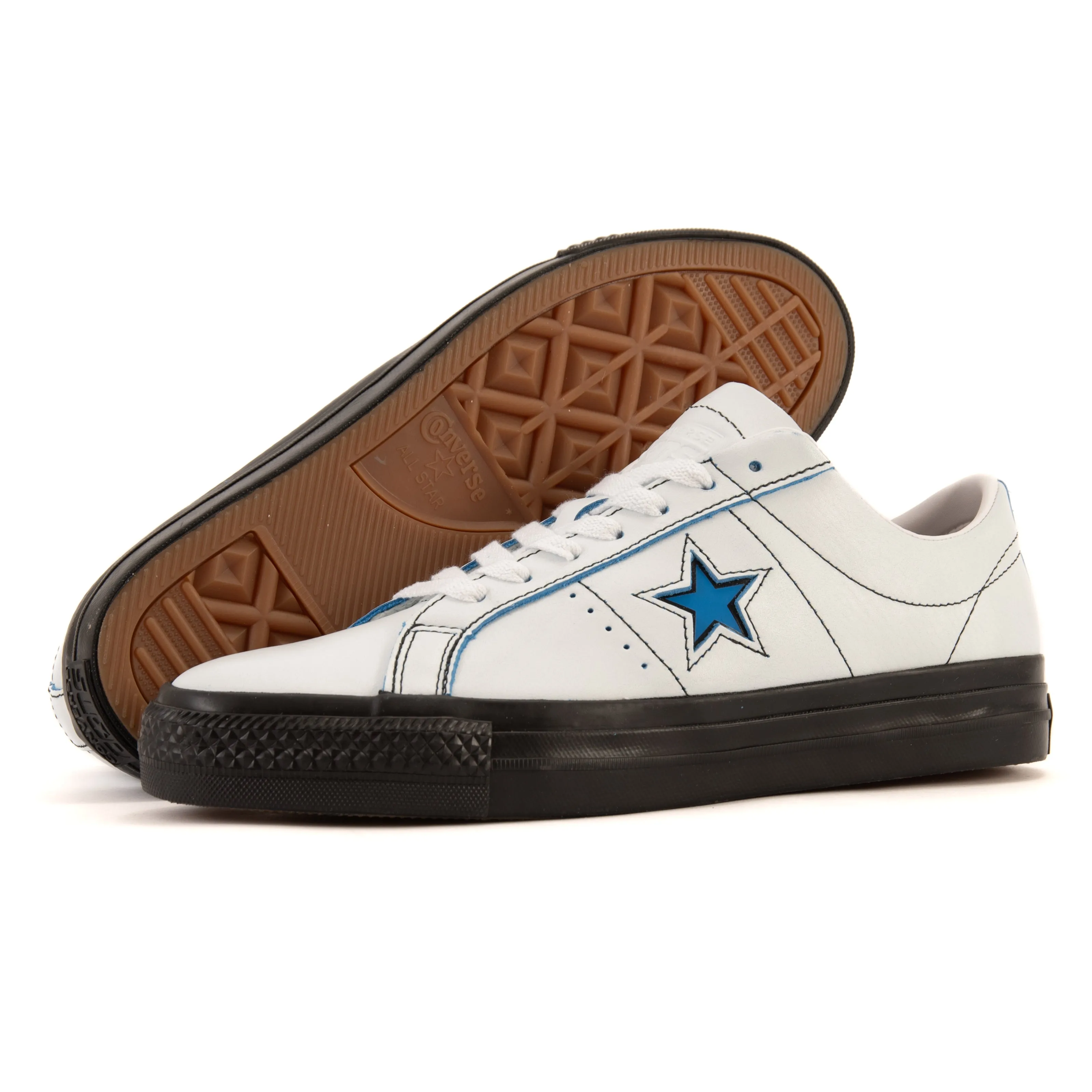 Cons - One Star Pro OX (White/Black/Kinetic Blue) *SALE