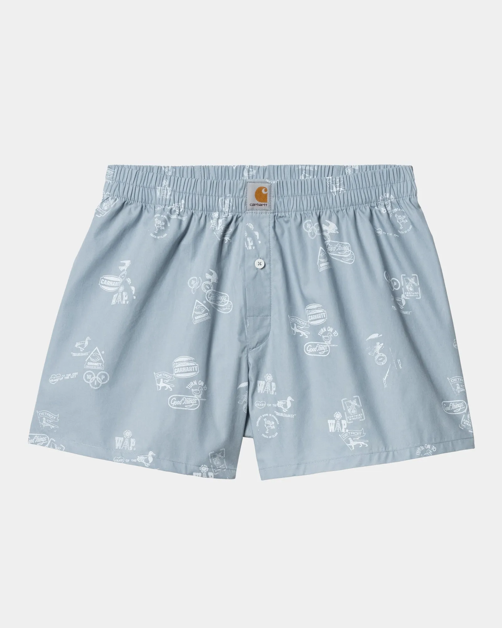 Cotton Boxer | Misty Sky Stamp Print