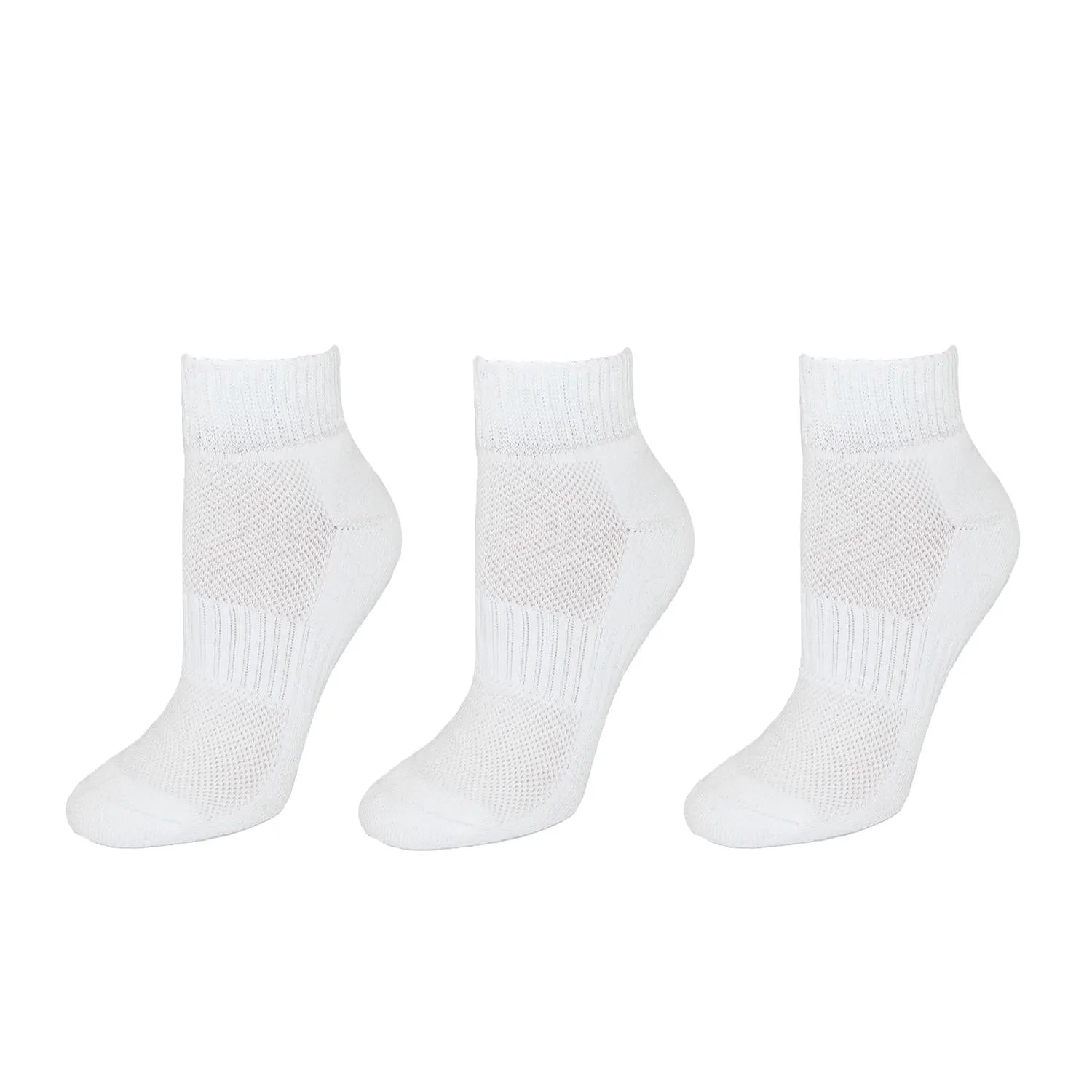 CTM® Men's Cotton Arch Support Ankle Sock (Pack of 3)