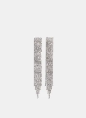 Cubic Zirconia Chandelier Earrings