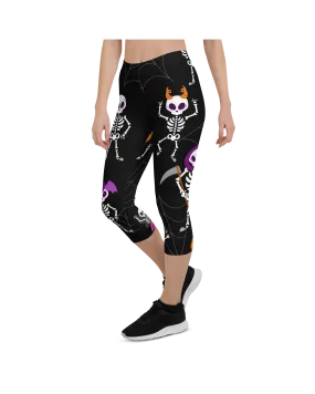 Dancing Skeletons Capris