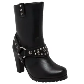 Daniel Smart Heeled Boots with Studs