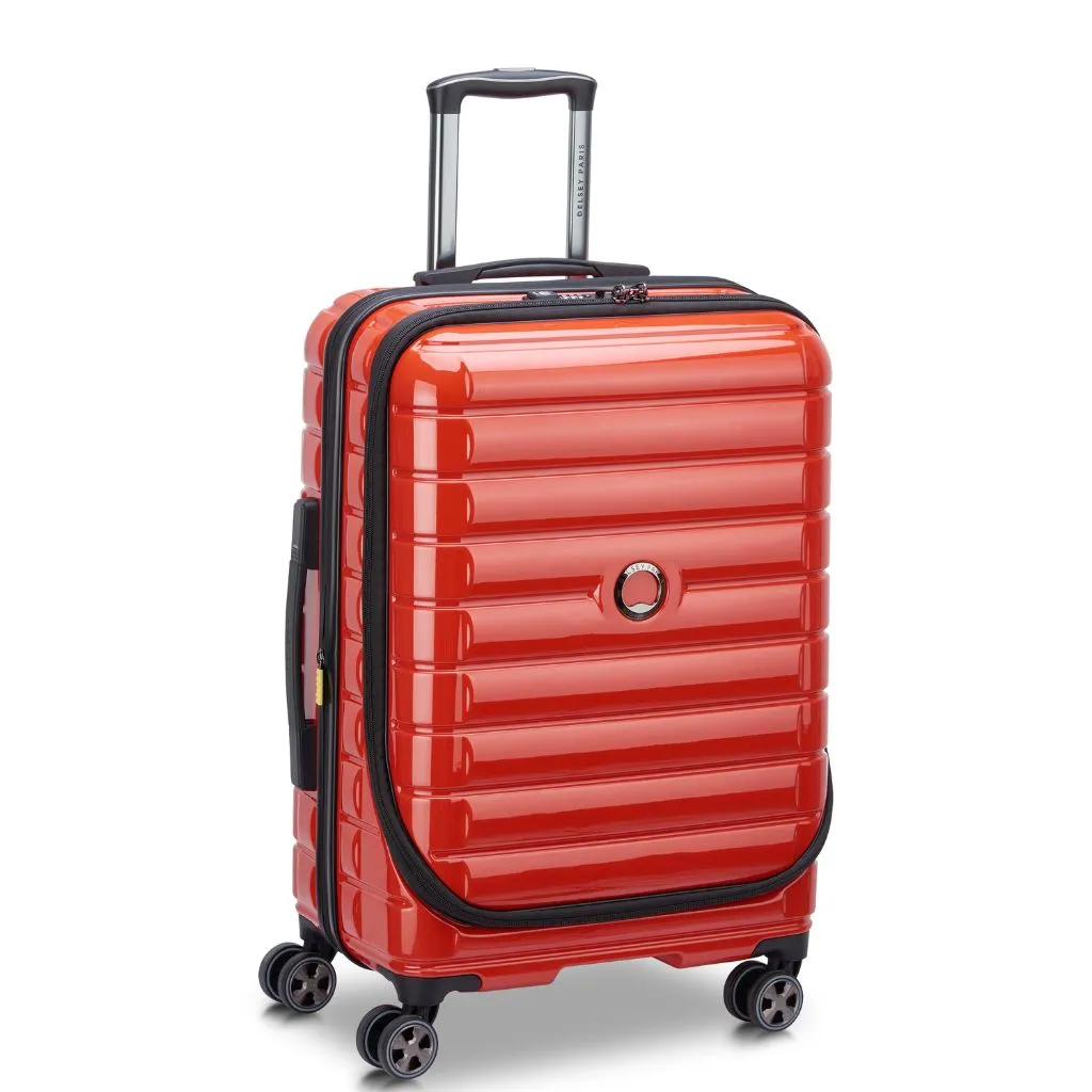 Delsey Shadow 55cm Laptop Sleeve Carry On Luggage - Red