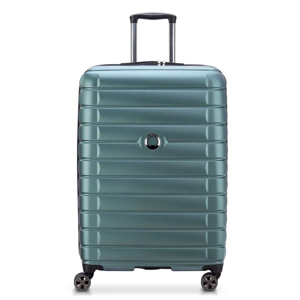 Delsey Shadow 75cm Expandable Large Luggage - Green