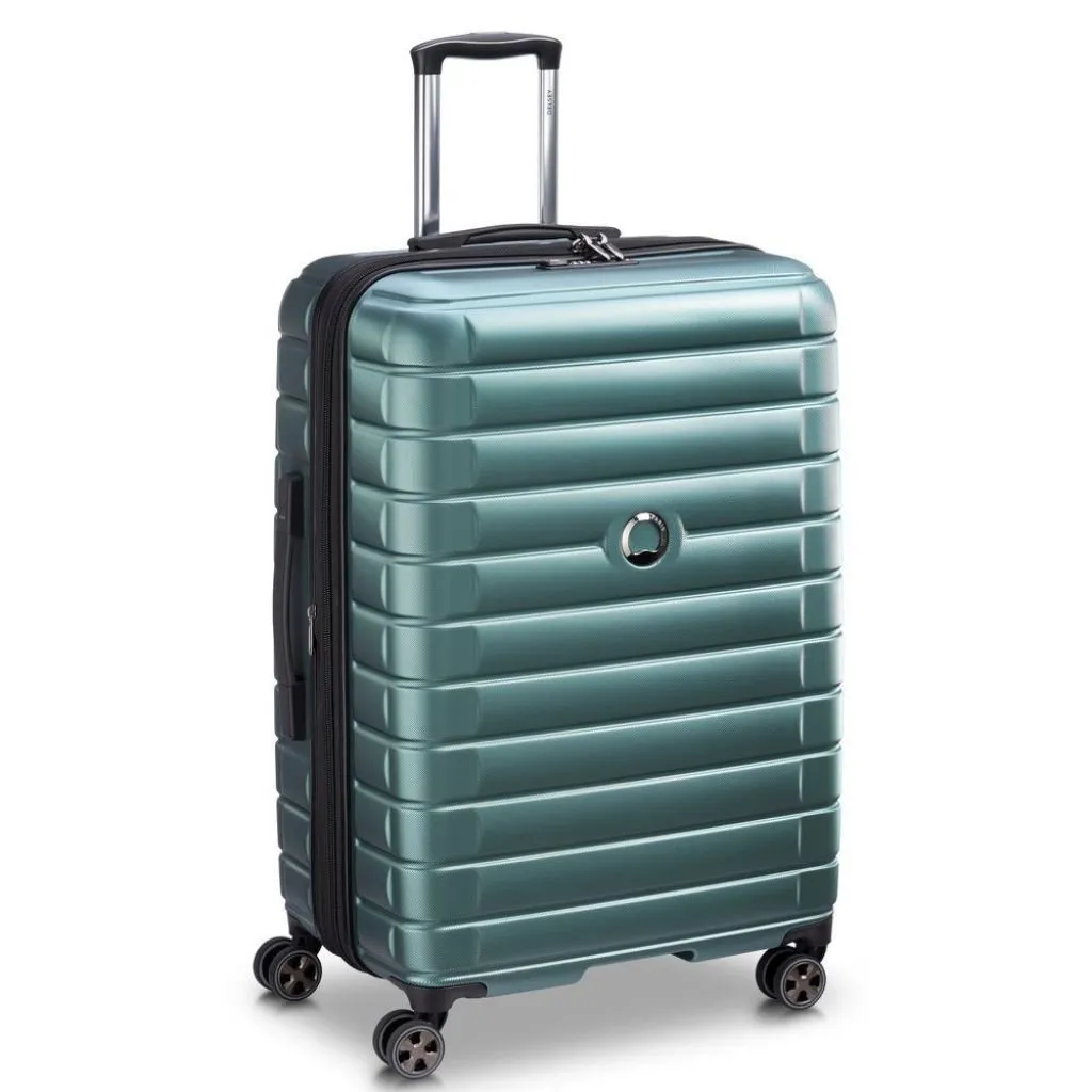 Delsey Shadow 75cm Expandable Large Luggage - Green