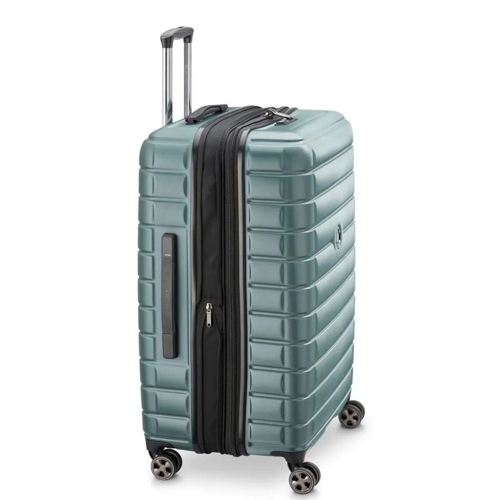 Delsey Shadow 75cm Expandable Large Luggage - Green