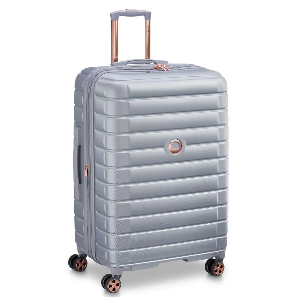 Delsey Shadow 75cm Expandable Large Luggage - Platinum