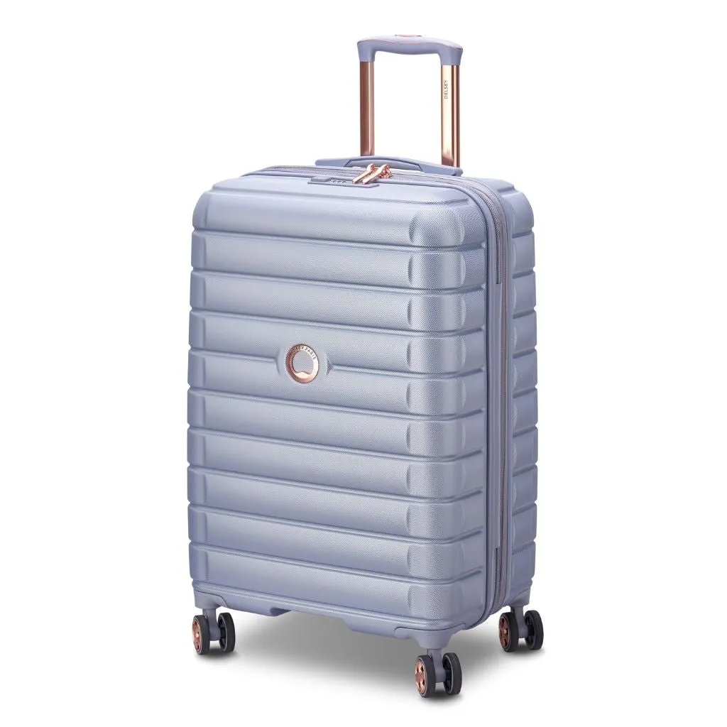 Delsey Shadow 75cm Expandable Large Luggage - Platinum