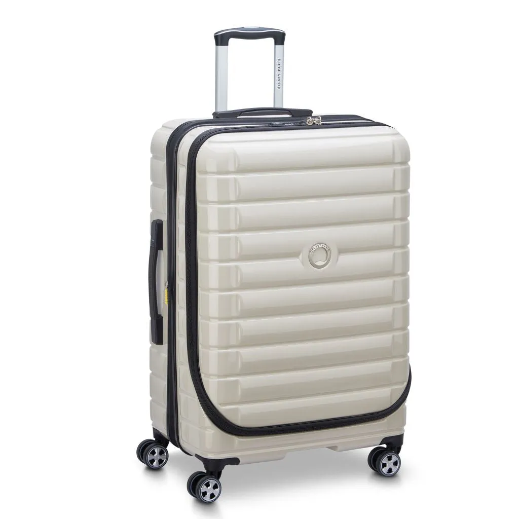 Delsey Shadow 75cm Top Loader Large Luggage - Ivory