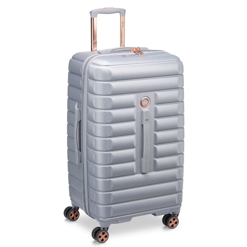 Delsey Shadow 80cm Large Trunk - Platinum