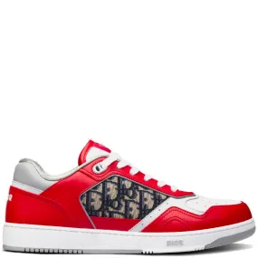 Dior B27 Red Oblique Jacquard Trainers