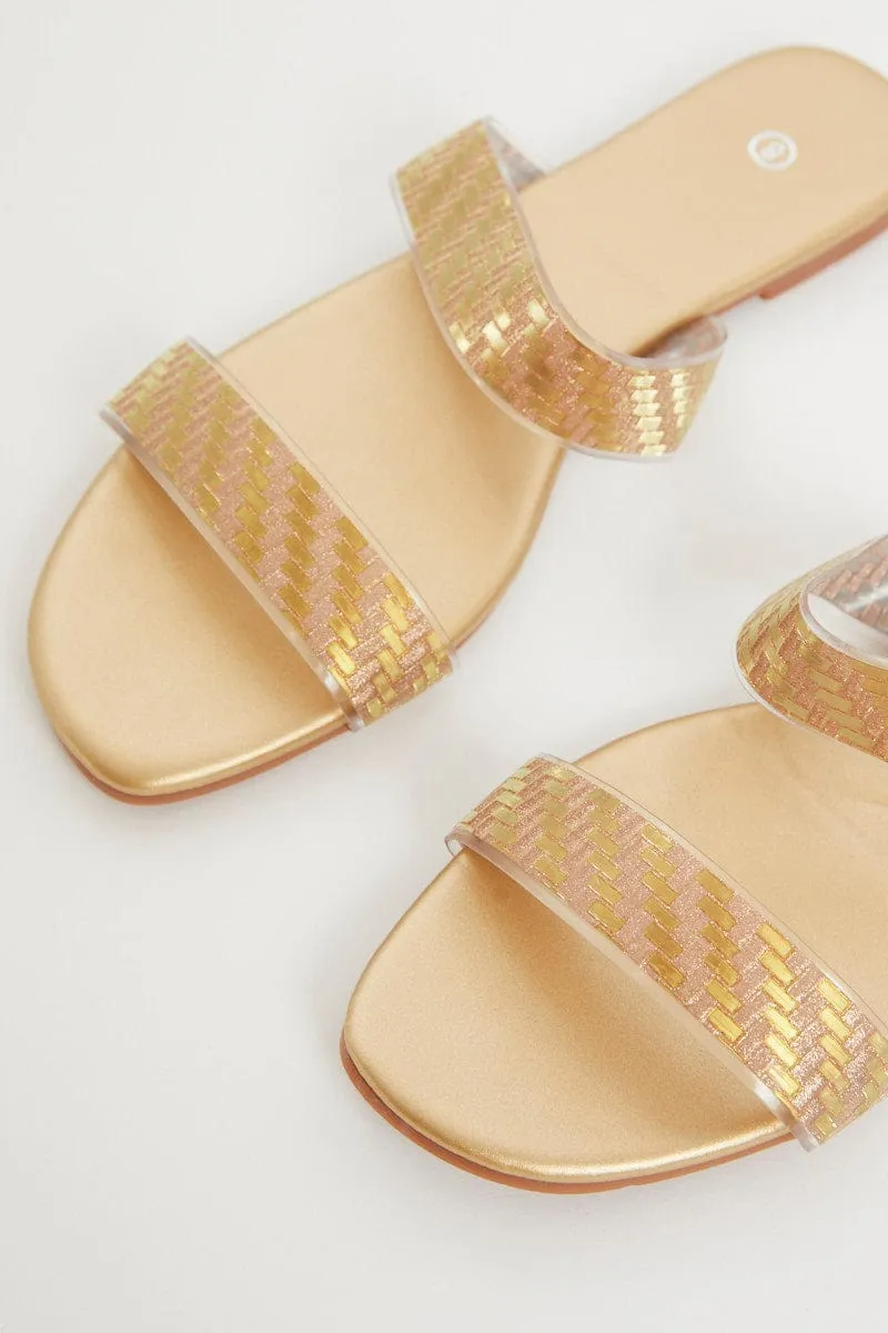 Gold Flat Slides