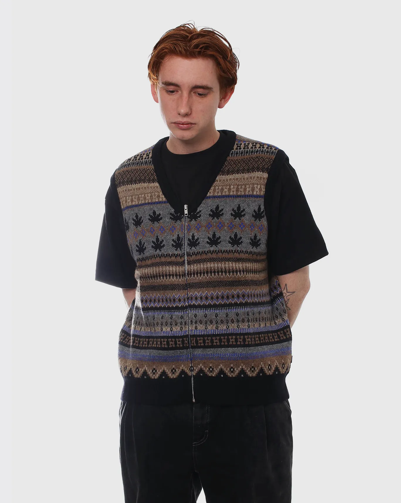 Huf Gilbert Sweater Vest - Sale