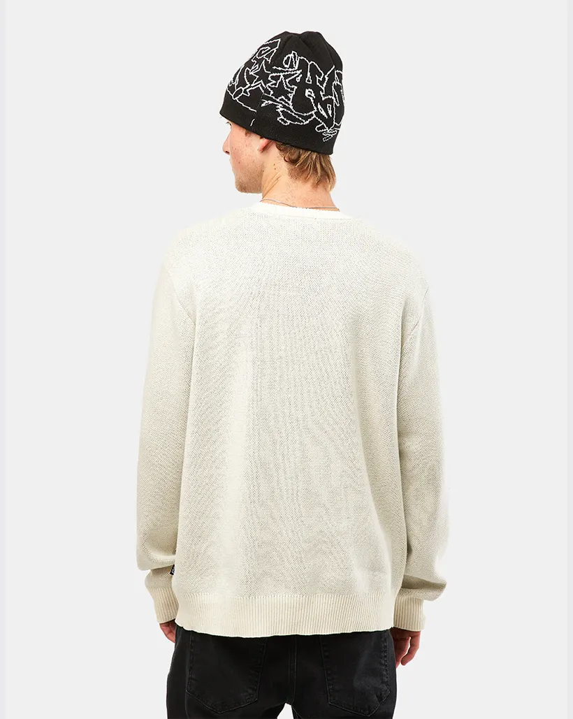 Huf Song Intarsia Sweater - Linen