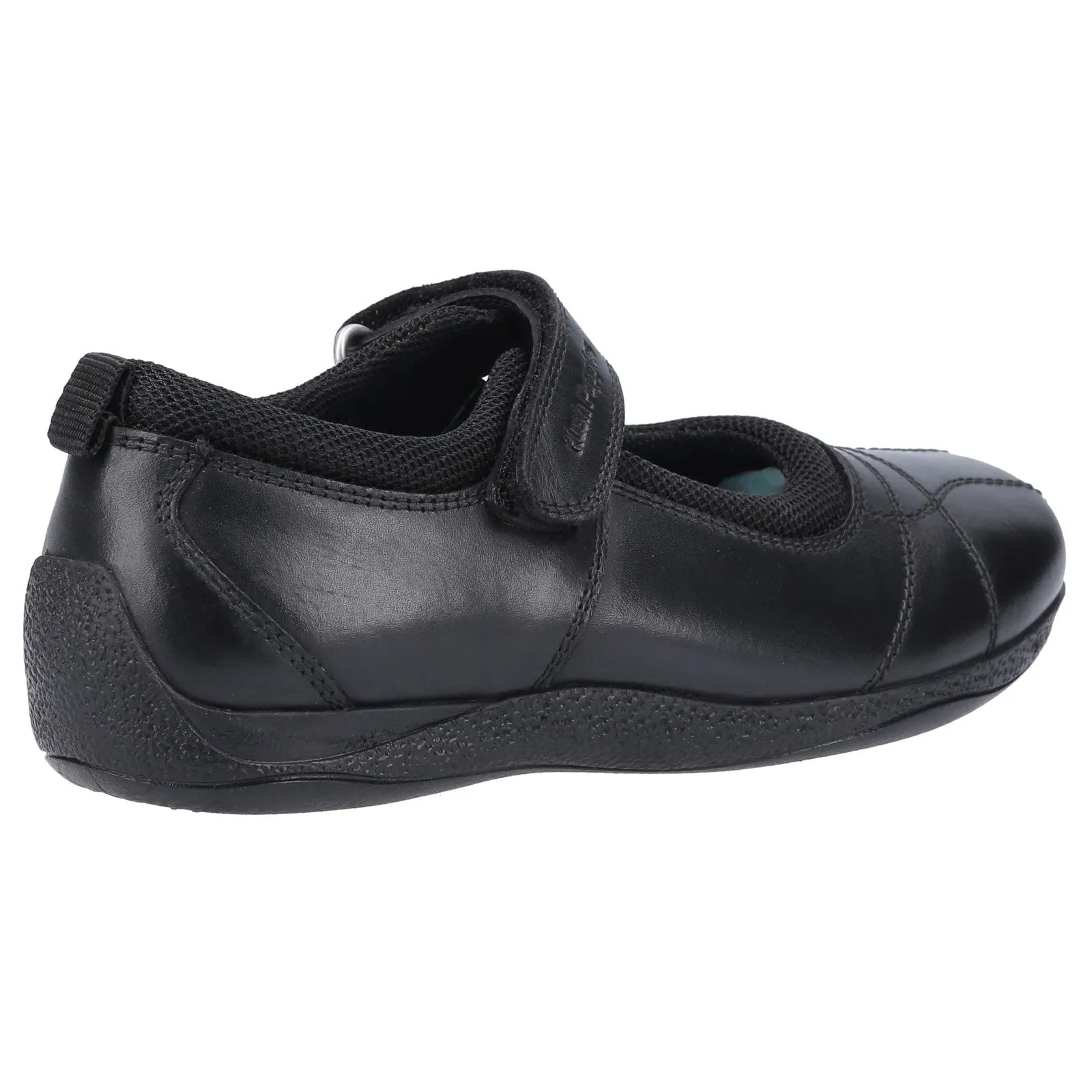 Hush Puppies Girls Clara Leather School Shoes - Black