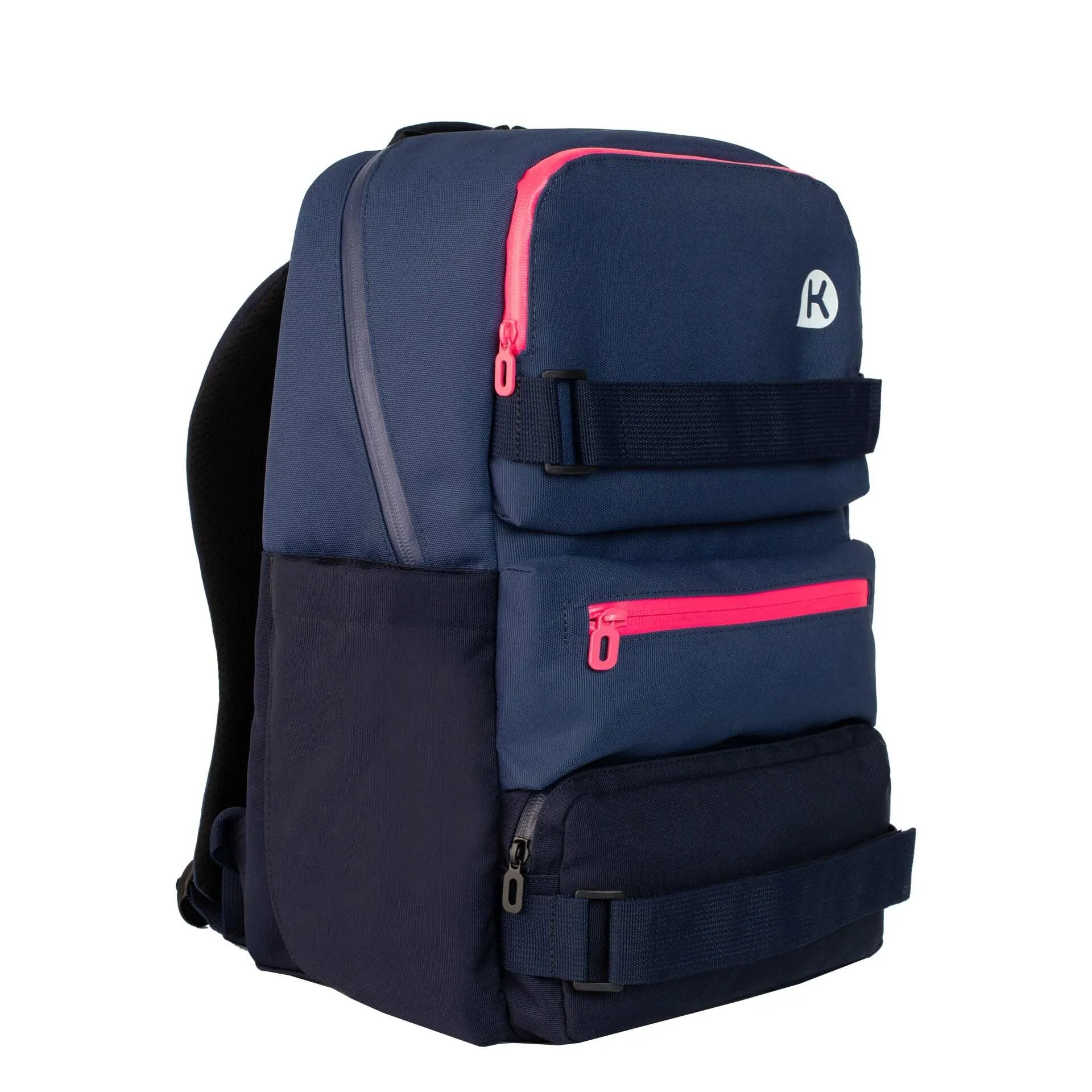 KAGS GRAFTON Series Ergonomic School Bags for Primary School Pupils - Charcoal/ Shocking Pink